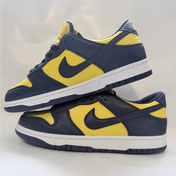 Nike Other - Nike Dunk Low - Navy and Yellow Two-Tone